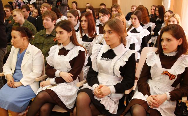 Участники проекта  «Живая эстафета памяти» в Саранске