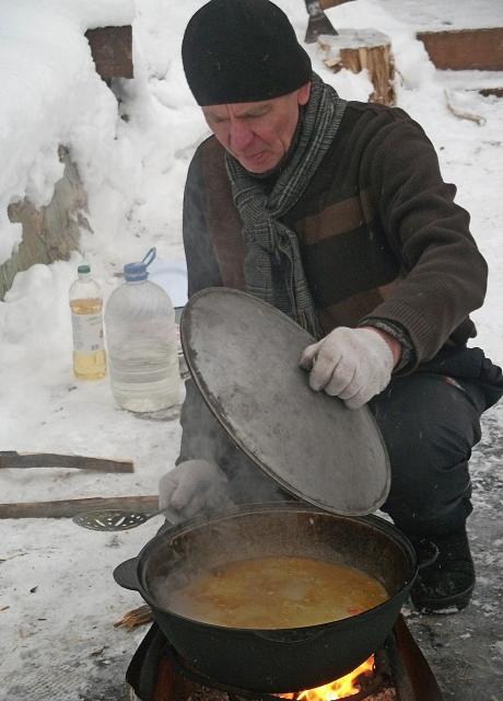 Зимний день на Волге